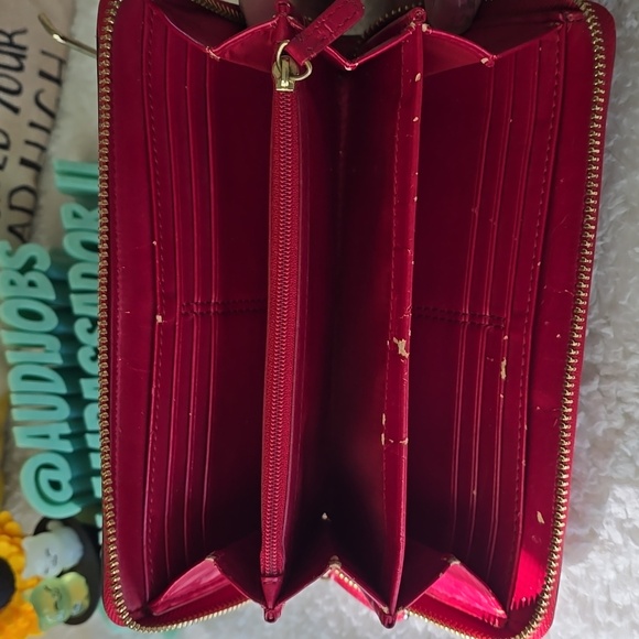 Coach SOHO Project Or Not Red Leather Women's Wallet - Picture 12 of 15